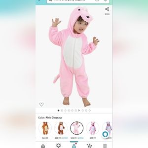 Pink Dinosaur Costume